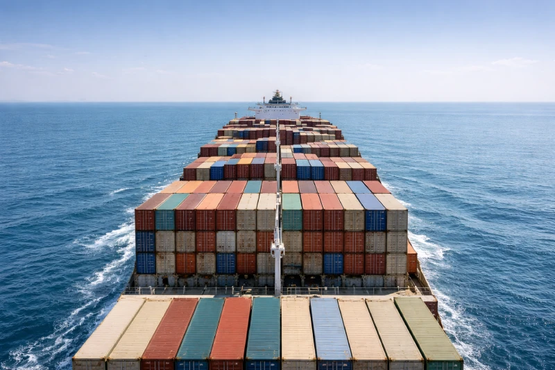 مسار الشحن البحري للبضائع التجارية المنقولة من الصين إلى الدمام، المملكة العربية السعودية