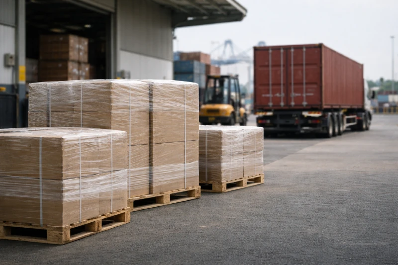 LCL palletized cargo compared with a full container shipment in a Tanzania warehouse logistics environment