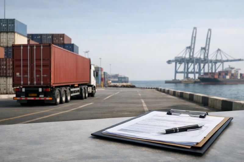 International freight shipping scene illustrating B2B shipping cost considerations from China to Qatar