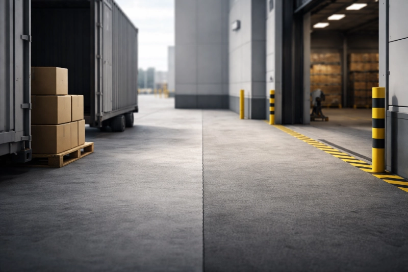 Logistics handoff boundary between freight forwarder and importer responsibilities