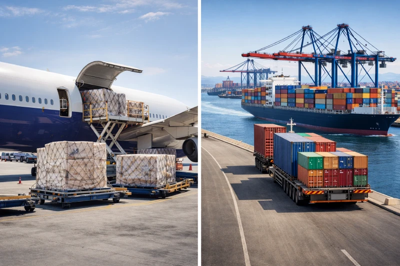 air freight and sea freight options for shipping from China to Cameroon