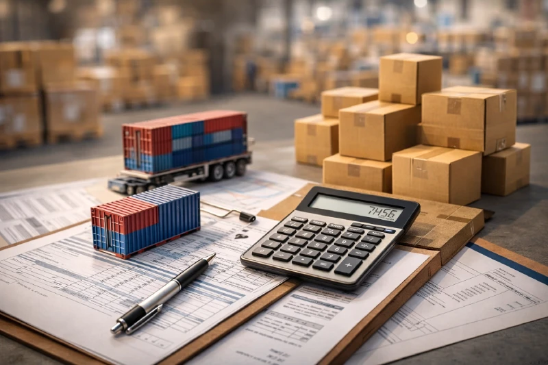 DDP shipping cost breakdown for cargo transported from China to Uganda