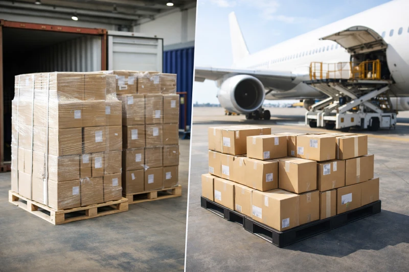 Sea freight and air freight cargo comparison from China to Ethiopia
