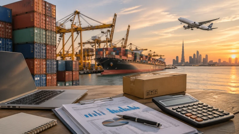 DDP shipping cost from China to UAE logistics planning with containers and documents