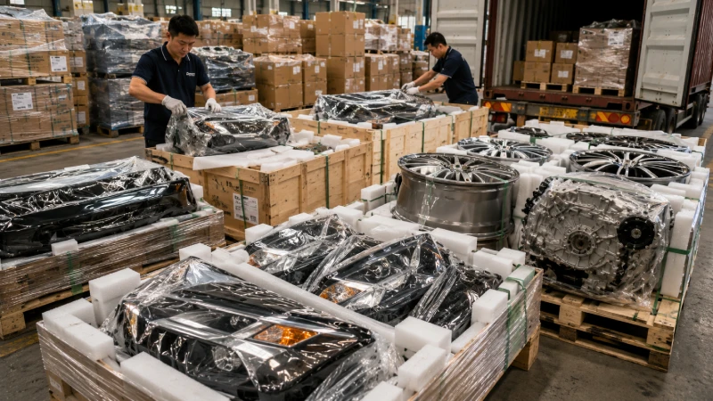Professional packaging for auto parts export to Saudi Arabia