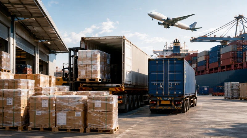 DDP shipping cargo from China to UAE with air and sea freight logistics