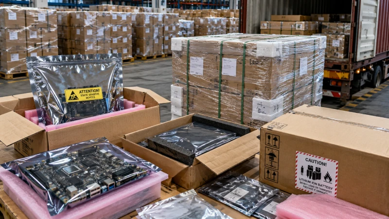 Protective export packaging for electronics shipping from China to Saudi Arabia