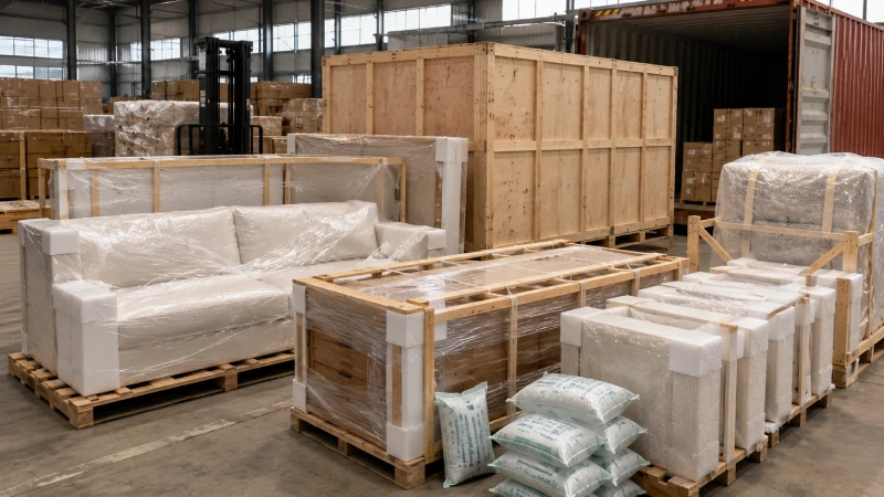 Export packaging protection for furniture shipping from China to UAE
