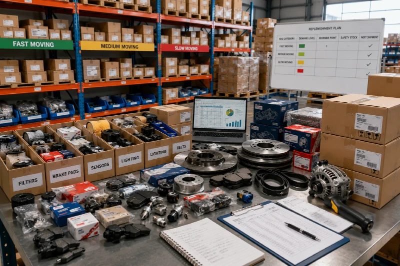 Auto parts SKU management and replenishment planning for Qatar distributors