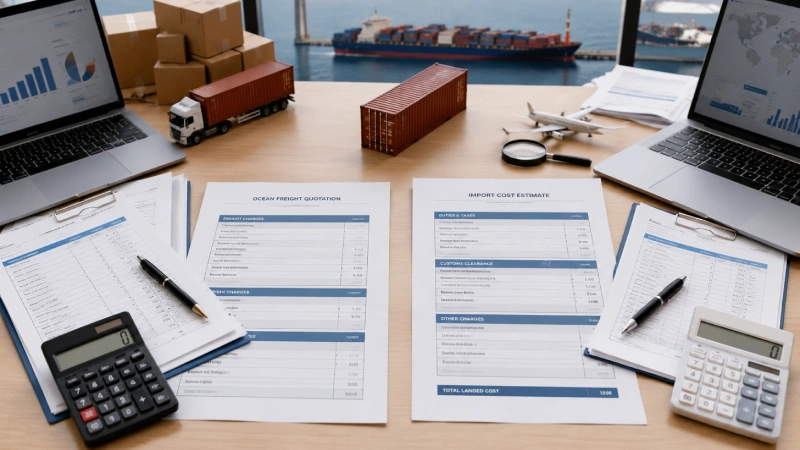 DDP and DAP landed cost comparison for imports from China to the USA