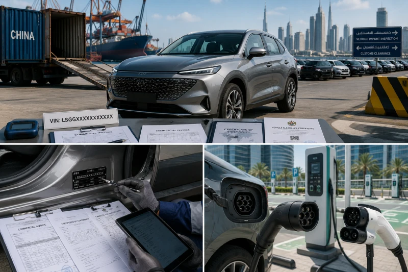 China-spec electric vehicle charging connector compatibility with UAE EV chargers
