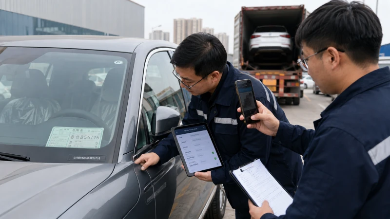 Checking a Chinese vehicle VIN against registration and export documents