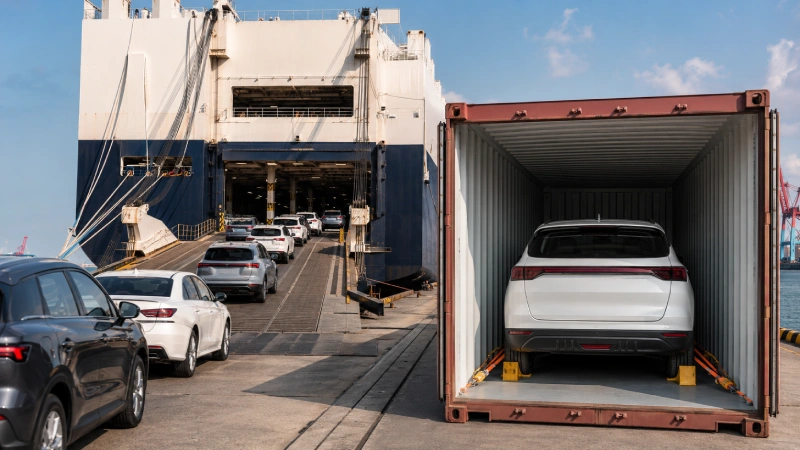RoRo and container options for shipping cars from China to Kenya