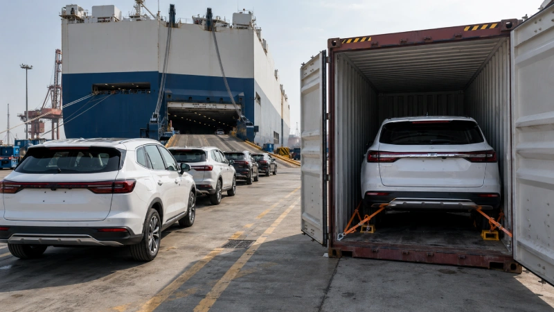 RoRo and container options for shipping cars from China to Libya