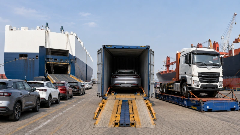 RoRo container and project cargo options for vehicle shipping