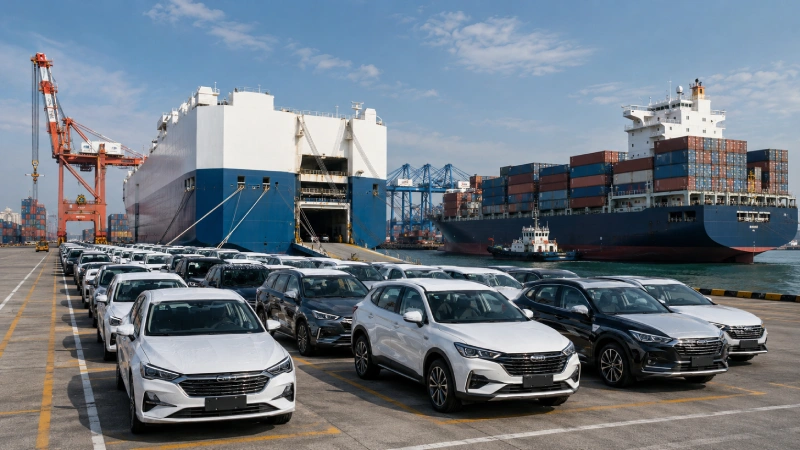 RoRo and container car shipping options from China to Egypt
