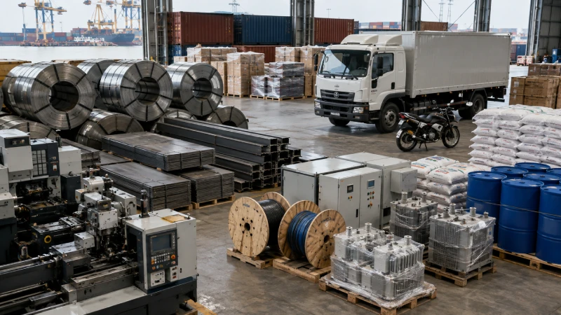 Major Ghana imports from China including machinery, steel, vehicles, electrical equipment, plastics and chemicals