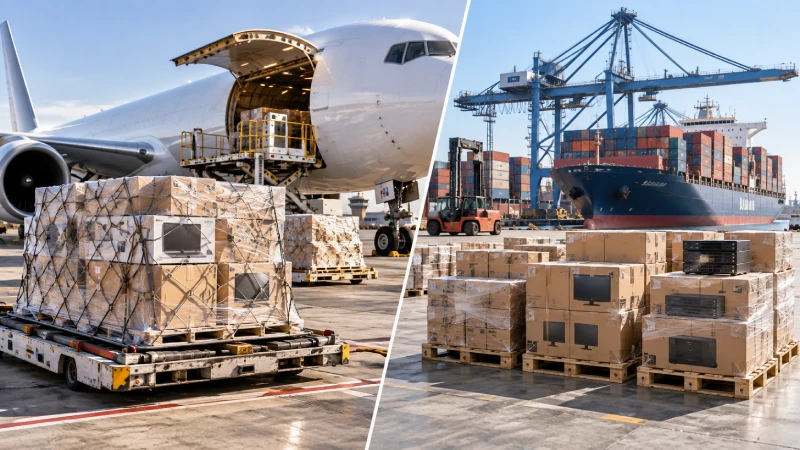 Air and sea freight options for electronics shipping from China to Kenya