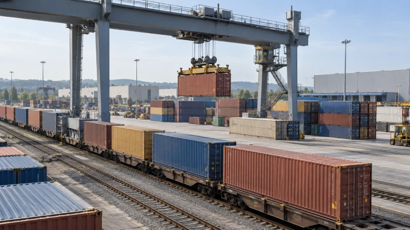 Rail LCL and FCL container handling for freight from China to Duisburg