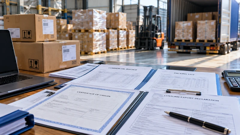 China export documents and shipping paperwork reviewed before cargo is sent to Kenya