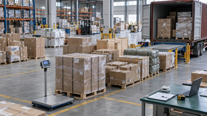 Multiple supplier shipments consolidated at a China warehouse before shipping to Kenya