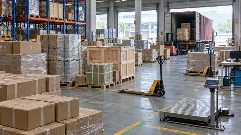 Multiple supplier cargo consolidated in a China warehouse for LCL shipping to Kenya