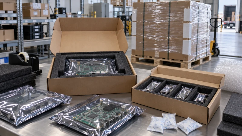 Anti-static, moisture and shock protection for electronics shipping from China