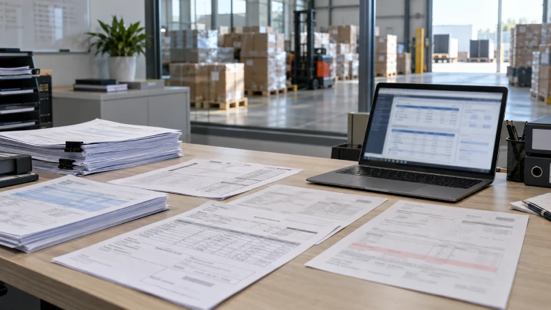 Commercial invoice, packing list and transport documents prepared for Germany customs clearance