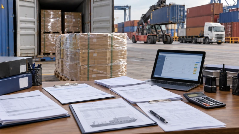 Customs documents and imported cargo showing DAP and DDP clearance responsibilities in Kenya
