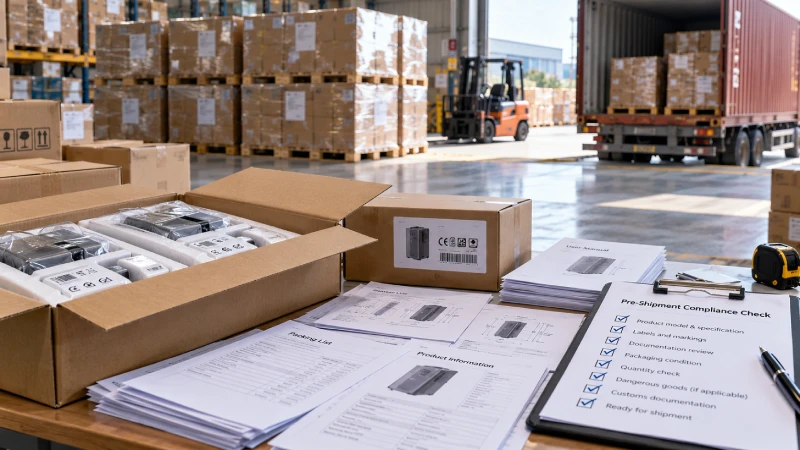 Pre-shipment product compliance inspection for commercial cargo from China to the UK