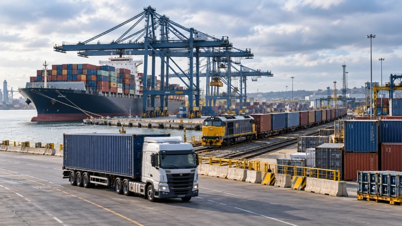 UK container port and inland freight route for sea shipping to Manchester