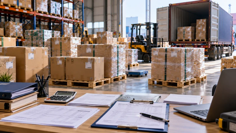 Export documents and cargo prepared for shipping from China to Nigeria