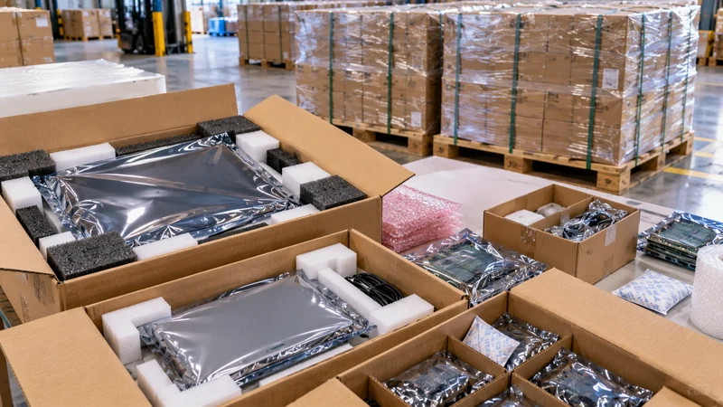 Emballage d'exportation protecteur pour les produits électroniques expédiés de Chine au Nigeria