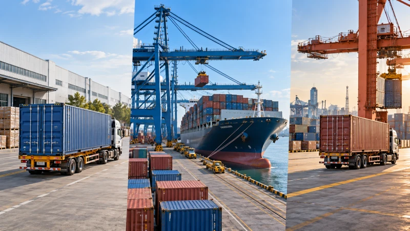 FCL container shipping cost chain from China origin port to Nigeria destination delivery