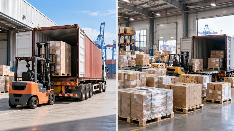 Délais d'expédition FCL vs LCL de la Chine au Nigeria montrant le chargement direct de conteneurs et le processus de groupage de cargaison