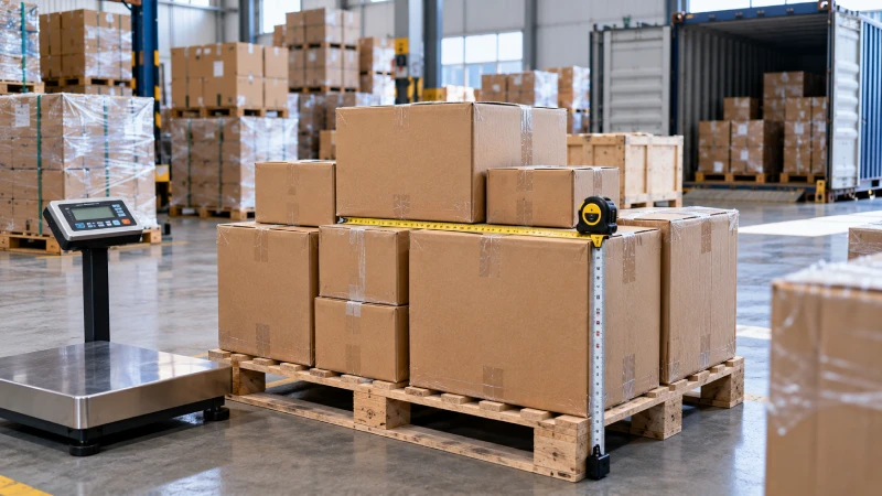 Dimensions de cartons vérifiées pour calculer le CBM d'une expédition LCL de la Chine vers le Nigeria