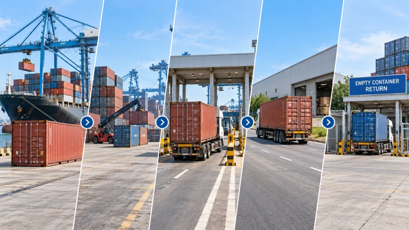 Import container in Nigeria illustrating terminal storage, demurrage, detention and empty container return